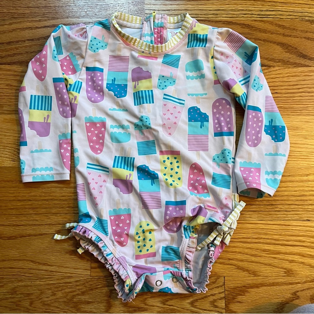 Ruffle Butts Popsicle print swimsuit size 2T